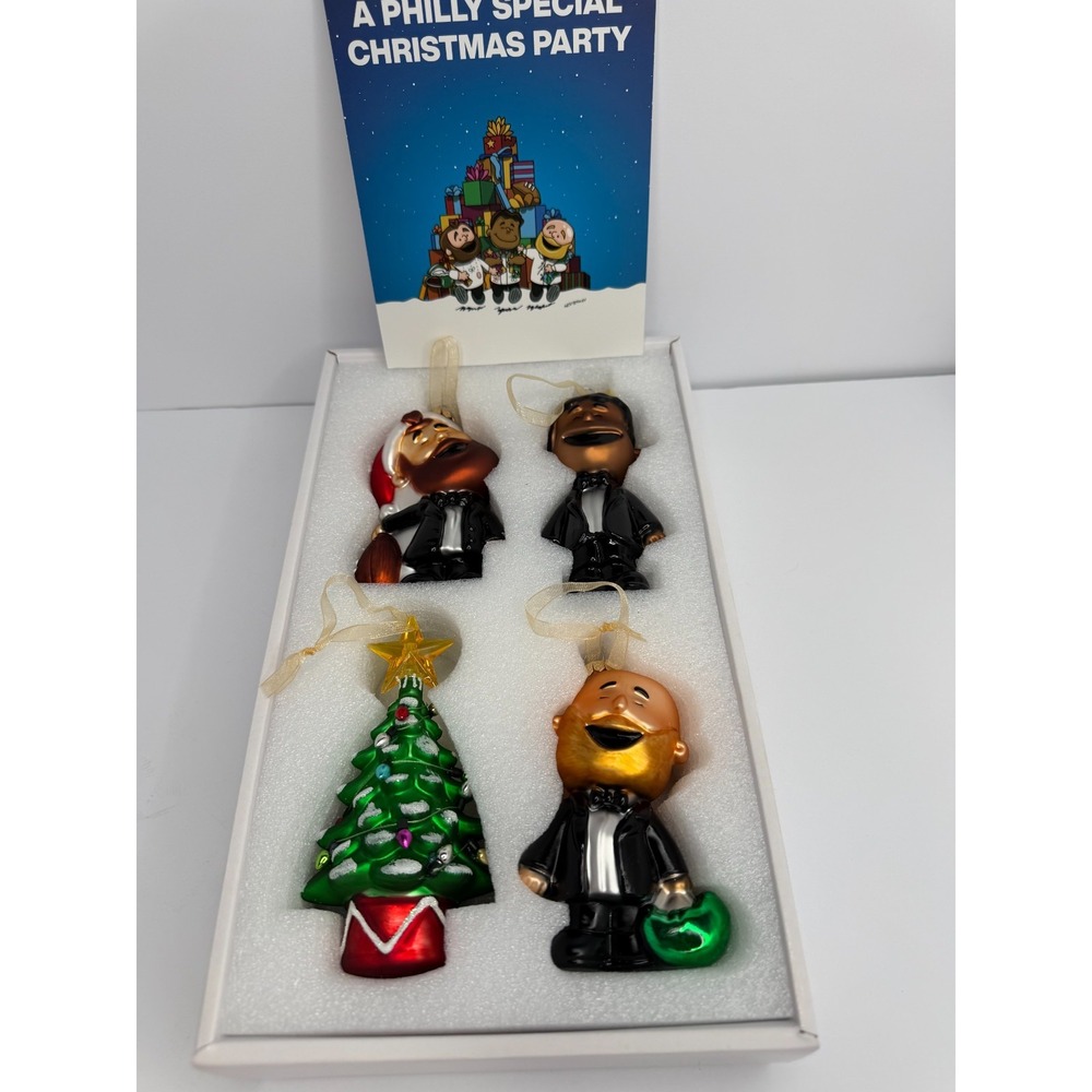 A Philly Special Christmas 2024 Ornaments Jason Kelce Mailata Johnson Eagles NIB